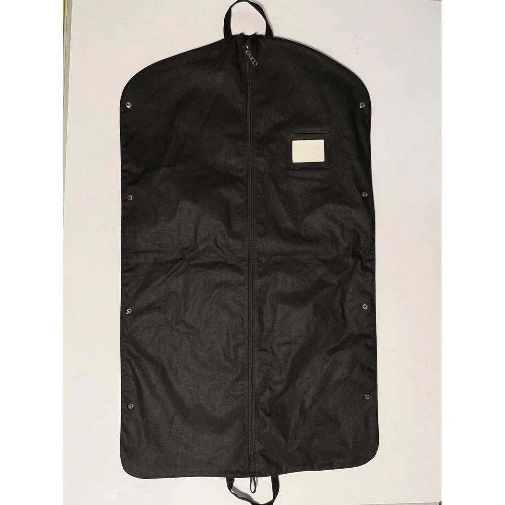 Chanel Black Canvas Garment Bag Foldable Travel Suit Cover with Logo 39x23
